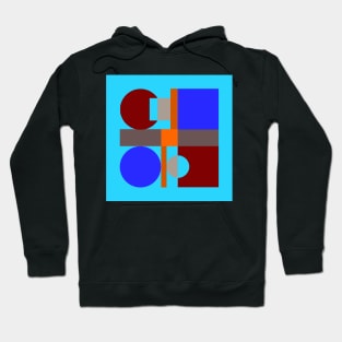 Light blue minimalist geometry Hoodie